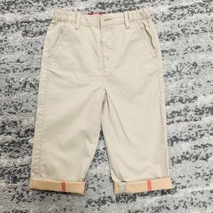 Toddler boys Burberry khaki pants